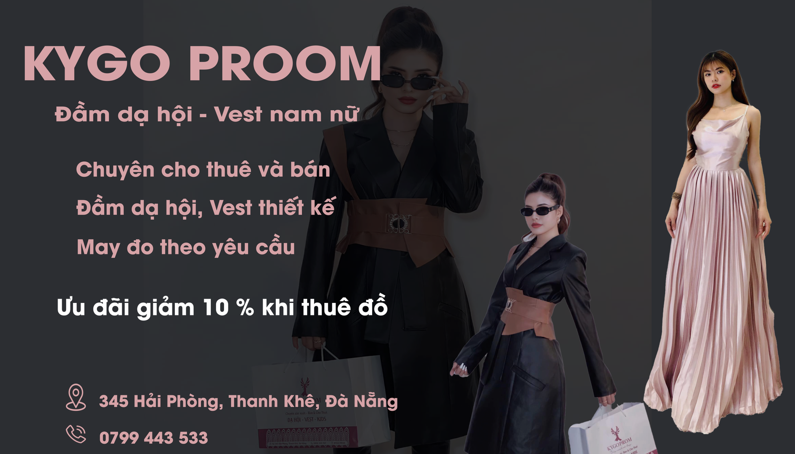 Kygo Prom-CHUYÊN BÁN, CHO THUÊ DẠ HỘI, VESTON NAM NỮ CAO CẤP